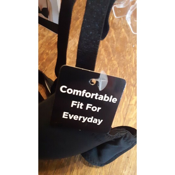 Bra Size 36B Black T-Shirt Microfiber Bobbie Brooks Demi Everyday Comfort NEW - Picture 4 of 5